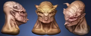 3D model Alien Head 2 (STL)